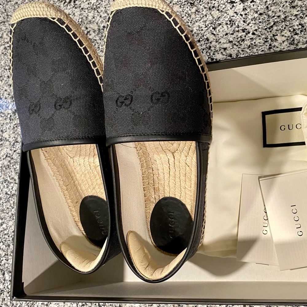 Authentic Gucci Fabric Espadrilles